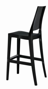 Дизайнерски бар стол в черно