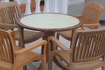 Градински стол за кафене, произведен от пластмаса
